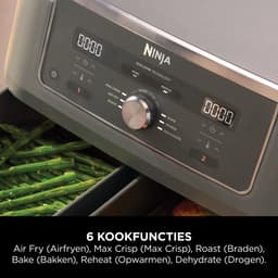 Ninja Dubbele Airfryer XXL - 9.5 L - Nieuw 2026 Model - 40 tot 240 Graden - 2470 W Vermogen - Dual Zone Technologie - DZ400EU — thumbnail 4