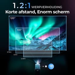 ULTIMEA Poseidon E40 met Android TV 11.0, Smart 4K Home Cinema Projector, zwart — thumbnail 2