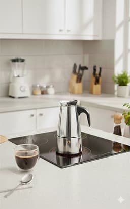 Cheffinger Koffie Percolator - Zilver - 12 Kopjes - Inductie — thumbnail 3