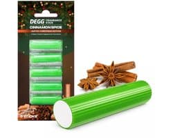 DEGG® Stofzuiger Geurstaafjes – Cinnamon (kaneel) Spice Kerstgeur – Stofzuiger Parfum & Verfrisser – Limited Christmas Edition – 5 Sticks