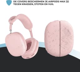 Shieldcase Koptelefoon bescherming geschikt voor Airpods Max 1/2 - Cover bescherming - Comfortabel - Beschermend - Stijlvol - Roze — thumbnail 3