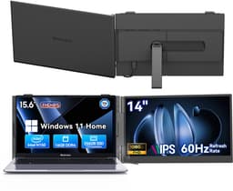 Blackview Hibook 6 Laptop + SCM6 14" Draagbare Monitor Set, 16GB+256GB, FHD IPS Scherm, Dual-band WiFi, Kantoor & Studie Set (incl. Laptop tas, Muis, etc., Grijs) — thumbnail 1