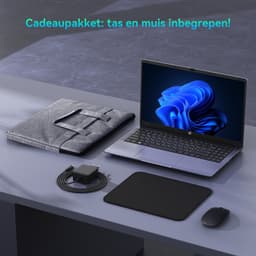 Blackview Hibook6-N150 Laptop (16G+512G) + DCM6 14" Dubbele Draagbare Monitor Set, Efficiënt Kantoor Accessoires (Laptop Tas/Muis/Toetsenbordstickers, Grijs) — thumbnail 4