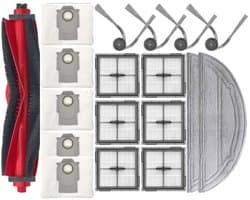 Accessoireset - 18-delige - Geschikt voor Roborock Q10 S5+ Robotstofzuiger - 1 Hoofdborstels, 2 Dweilpads, 4 Zijborstels, 6 HEPA-filters, 5 Stofzakken