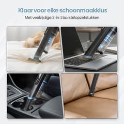 Olvy Kruimeldief PRO - LCD Display - Oplaadstation - 3 Snelheden - 250W - Kruimelzuiger Snoerloos - Autostofzuiger - 22 kPa - Draadloos - Handstofzuiger — thumbnail 6