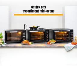Nexvo® Heteluchtoven - Oven - Airfryer Oven - Zwart - 56cm x 41cm x 35cm — thumbnail 6