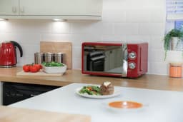 Compacte Magnetron met 5 Vermogensstanden en Ontdooifunctie 17L Rood — thumbnail 2