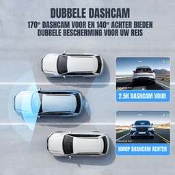 SAVI® Dashcam voor Auto Voor en Achter - Dashcam -Zwart - 9cmx 4cmx 5cm; 345 g — thumbnail 3