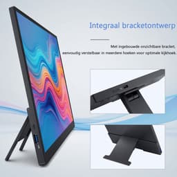 Gloovon® - Portable Monitor - QHD 2.5K 14 inch - Touchscreen - IPS draagbaar beeldscherm - Raagbare Monitor voor Laptop met Speakers - 60 Hz - USB-C - HDMI Monitor - Plug & Play — thumbnail 4