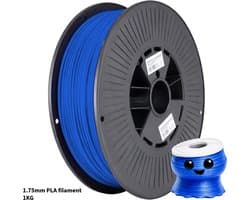 Blauw PLA+ 3D Printer Filament 1.75 mm - Hoge Kwaliteit en Duurzaam - Compatibel met Creality, Bambu Lab, Esun en Andere 3D Printers - Perfect voor 3D Printen van Prototypes, Modellen en Accessoires - voor Professioneel en Thuisgebruik