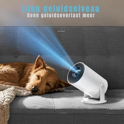 SAVI® Draagbare beamer - Beamer - Projector - Mini Beamer - Wit- 14cm x 8cm x 9cm — thumbnail 4