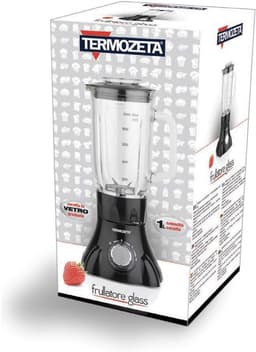 Keukenmachine - Mixer - Smoothies Maken - Glazen Kan - 1 Liter Capaciteit - Zwart — thumbnail 3
