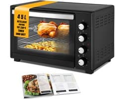SAVI® Heteluchtoven - Oven - Airfryer Oven - Zwart - 56cm x 41cm x 35cm
