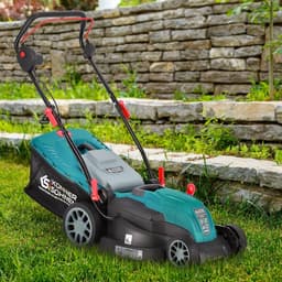 Elektrische Grasmaaier – Elektrische Maaier – Benzinevrije Grasmaaier – Tuinmaaier – Mulchmaaier – 1800 W Motor – 42 cm Maaibreedte — thumbnail 5