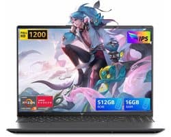 ACEMAGIC LX16Pro 16" FHD Laptop - Ryzen 4300U tot 3,7 GHz (Beat N95/N97) - 16 GB DDR4 512 GB SSD - WiFi5 - BT5.0 - Type-C