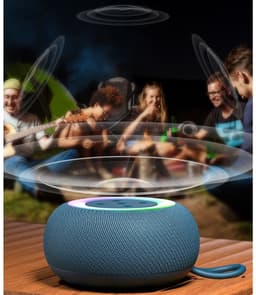 longziming -Bluetooth-luidspreker - Draagbare Outdoor Bluetooth Speaker – IPX6 waterdicht - 360° Surround Sound - RGB-verlichting - 24H accu — thumbnail 5
