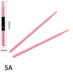 1 Paar Drumstokken 5A – Drumsticks - Gekleurde Drumstokken - Roze - LOUZIR — thumbnail 3