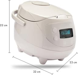 Zyrex® Multicooker - Multicookers - Grijs - 32cm x 23cm x 22cm — thumbnail 2