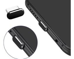 USB‑C Stofplug zwart – Dust plug - Protector - Stofkapje tegen Stof en Vuil – Voor Smartphone, Tablet en Laptop