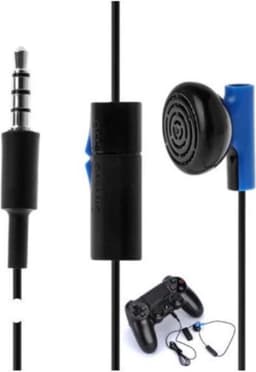 Oortje met Microfoon geschikt voor Playstation 4/5 - In-Earphone 3.5mm Jack Aux — thumbnail 1