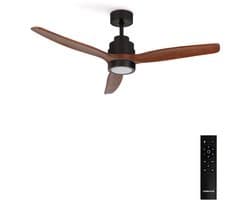 CREATE - Stille plafondventilator van 40 W met technische ABS-bladen, verkrijgbaar in verschillende maten - S - Met licht - Afstandsbediening - WIND STYLANCE — afbeelding 1