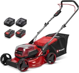 Einhell Accu Grasmaaier GC-CM 36/42 Li BL Kit - Power X-Change - 36 V/Li-ion - Maaibreedte: 42 cm - Aanbevolen gazonoppervlakte: tot 400 m² - 50 L opvangzak - Maaihoogte: 25-75 mm - Incl. 2x43.0 Ah accu en 2 opladers — thumbnail 1