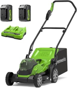 Accu Grasmaaier - Snoerloze Grasmaaier - Gazon Onderhoud - Dubbele Batterij Systeem - 36cm Maaibreedte - Groen — thumbnail 3