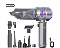 Kraftverdia - Auto Stofzuiger - Zuigen & Blazen - Oplaadbaar - Handstofzuiger - Stofzuiger Auto - Handstofzuiger - Voor Thuis & Auto - Zilverpaars