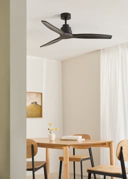 CREATE - Stille plafondventilator van 40 W met technische ABS-bladen, verkrijgbaar in verschillende maten - M - Geen licht - Controller voor wandmontage - WIND STYLANCE — thumbnail 4