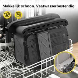 Dewelling DUAF-LR-100A - XXL Airfryer Dual Zone 11L - 2950W Heteluchtfriteuse – Zichtvenster & Uitneembare Scheidingswand — thumbnail 5