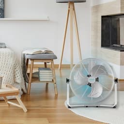 Industriële Ventilator - Krachtige Verkoeler - Grote Ruimtes - 100% Koperen Motor - 45 cm Bladen - Metaal — thumbnail 3