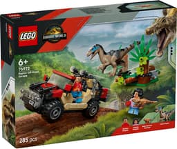 LEGO Jurassic World - Offroad raptorontsnapping Constructiespeelgoed — thumbnail 1