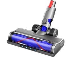 Vervangend onderdeel Geschikt voor Dyson V10 Slim V12 Slim stofzuigers, geschikt voor harde vloeren en laagpolige tapijten, met LED-koplamp, V-vormig borstelontwerp en rubberen wielen