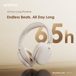 oraimo BoomPop Lite – Draadloze Koptelefoon – 65u Batterij – ENC Microfoon – Gaming Mode - Wit — thumbnail 4