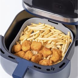 Airfryer siliconen inzet - Herbruikbare airfryer mand - Airfryer accessoires 20x20 - Vetvrij bakken airfryer - Siliconen bakvorm airfryer - Airfryer inzet grijs - Airfryer mandje siliconen — thumbnail 9