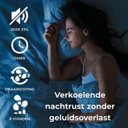 Goedewaere Plafondventilator Aero - Lamp - Stil - Timer - Zwart - 132cm — thumbnail 3