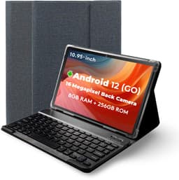 Hot Pepper DT50 Android Tablet 10 Inch - Met Toetsenbord en Tablet Hoes - 8 GB RAM - 256 GB Geheugen — thumbnail 1