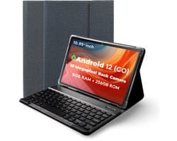 Hot Pepper DT50 Android Tablet 10 Inch - Met Toetsenbord en Tablet Hoes - 8 GB RAM - 256 GB Geheugen