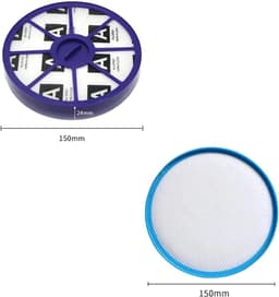 4 stuks Filter Set geschikt - Stofzuigerfilter - Stofzuigerfilter - Filterset - Filter rond - Alternatief Stofzuigerfilter - Geschikt voor Dyson DC19 DC20 DC21 — thumbnail 3