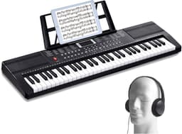 61-Toets Digitale Piano Met 200 Noten En 200 Ritmes, Een Draagbaar Elektrisch Pianoklavier Met 60 Demosongs, GeïNtegreerde Dubbele Luidsprekers — thumbnail 1