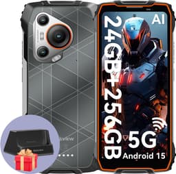 Blackview BL7000 - AI Robuuste Smartphone - 5G - 24GB + 256GB - Met Oplaadstation - 6.78 inch 120Hz - Robuuste Telefoon - IP68 Waterdicht - Nachtzicht - Android 15 - NFC - Oranje — thumbnail 2