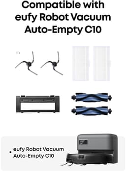 eufy Reserveset voor robotstofzuiger, compatibel met eufy C10 — thumbnail 4