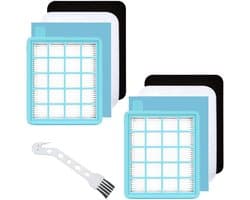 Filter Set 4-Piece voor FC8058/01 - Stofzuiger Filter voor PowerPro Active - Compact - FC8630-FC8639 - FC8640-FC8649 - FC8470-FC8479 - FC9520-FC9529 - FC9320-FC9327