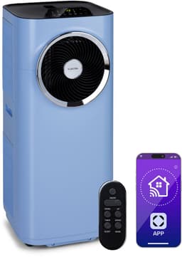 Klarstein mobiele airconditioner met luchtafvoerslang, 5-in-1 airconditioner, ventilator, luchtontvochtiger, luchtreiniger & nachtmodus, app-bediening, kleine & draagbare airconditioner voor thuis & op kantoor, 12000 BTU,4 kW voor 56 m² 50 dB — thumbnail 16