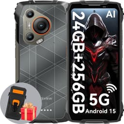Blackview BL7000 - AI Robuuste Smartphone - 5G - 24GB RAM - 256GB ROM - Met Leren Hoesje - 6.78 inch 120Hz - Robuuste Telefoon - IP68 Waterdicht - Nachtzicht - Android 15 - NFC - GPS - Zwart — thumbnail 1