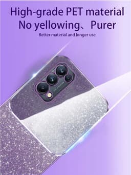 Allecto Plus - Slimme siliconen TPU hoes voor Oppo Find X3 Lite - Blauw, schokbestendig, krasbestendig — thumbnail 5