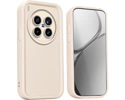 Allecto Plus - Siliconen schokbestendige hoes met opstaande randen voor VIVO X200 Pro - Wit.beschermhoes, telefoonhoes.