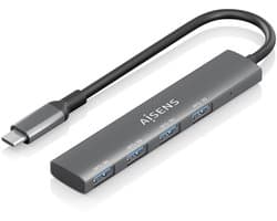 AISENS A109-0943 laptop dock & poortreplicator Bedraad USB 3.2 Gen 1 (3.1 Gen 1) Type-C Grijs