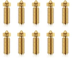 Allecto Plus - 3D-Printer Spuitmonden Kit 10 Stuks - Hoge Snelheid & Thermische Geleidbaarheid - Vervangende Accessoires - Geschikt voor Kobra3 - Professionele Printing Tools.