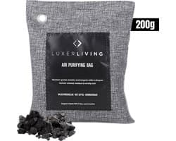 LuxerLiving geurvreter - Natuurlijke luchtreiniger - Milieuvriendelijk - Vochtvreter huis en schoenen - Luchtverfrisser auto - 1x 200 gram